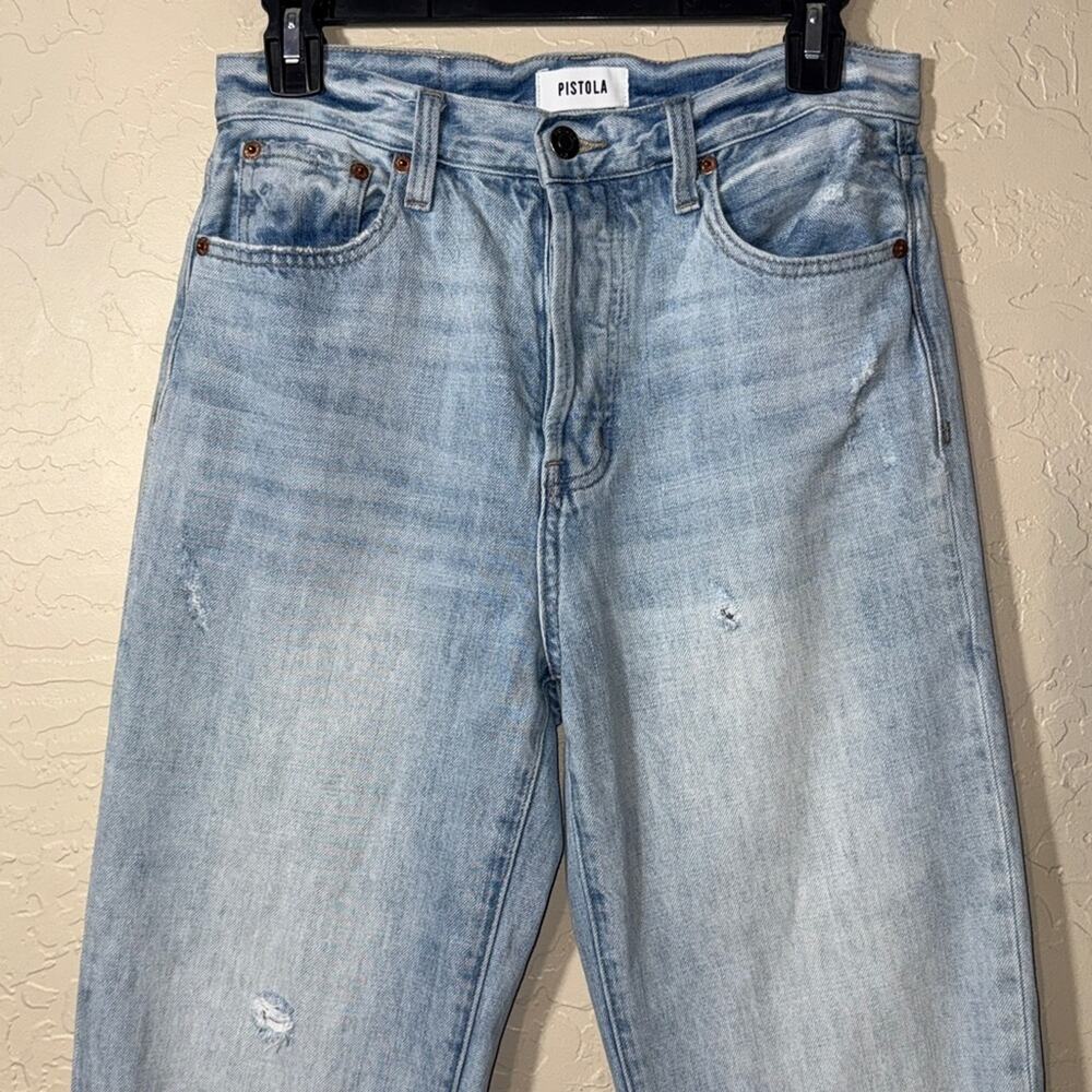 Pistola light wash Cassie straight leg button fly jeans size 27 - Picture 2 of 9